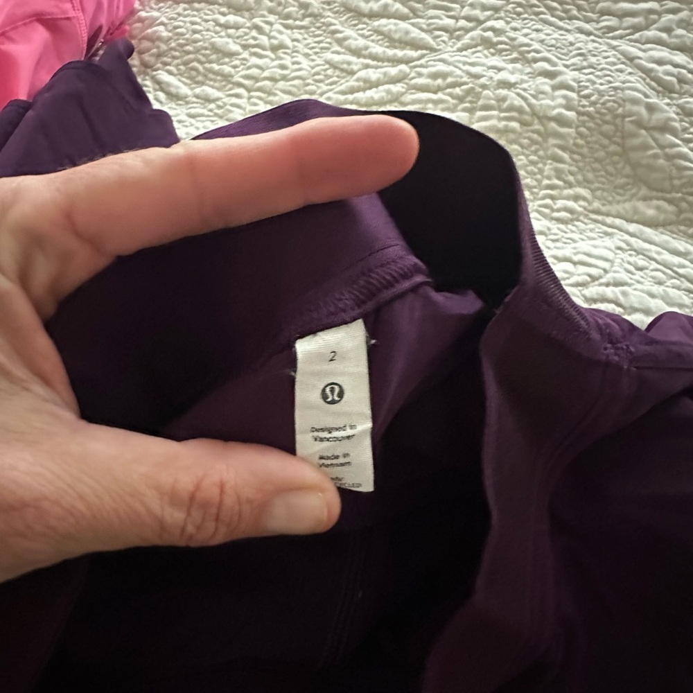 lululemon athletica dramatic magenta court rival Layered Mini Skirt - Picture 4 of 4
